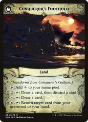 Conqueror's Galleon // Conqueror's Foothold [Ixalan Prerelease Promos] | Odin's Place
