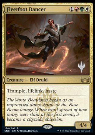 Fleetfoot Dancer (Promo Pack) [Streets of New Capenna Promos] | Odin's Place