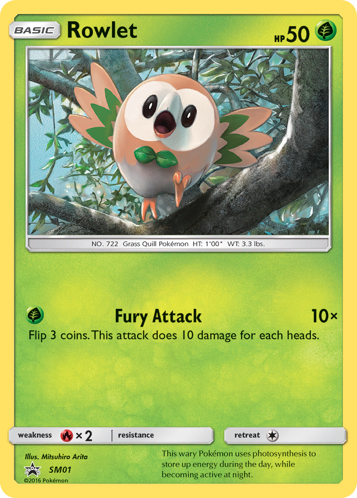 Rowlet (SM01) [Sun & Moon: Black Star Promos] | Odin's Place