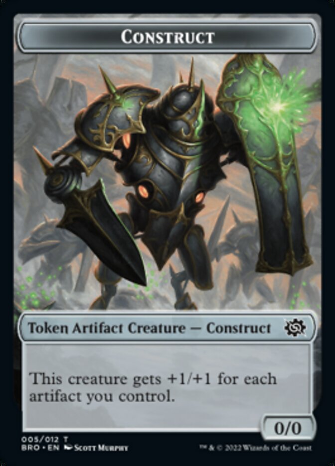 Thopter // Construct (005) Double-Sided Token [The Brothers' War Tokens] | Odin's Place