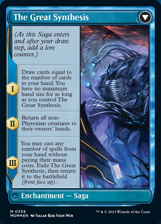 Jin-Gitaxias // The Great Synthesis (Borderless Alternate Art) [March of the Machine] | Odin's Place