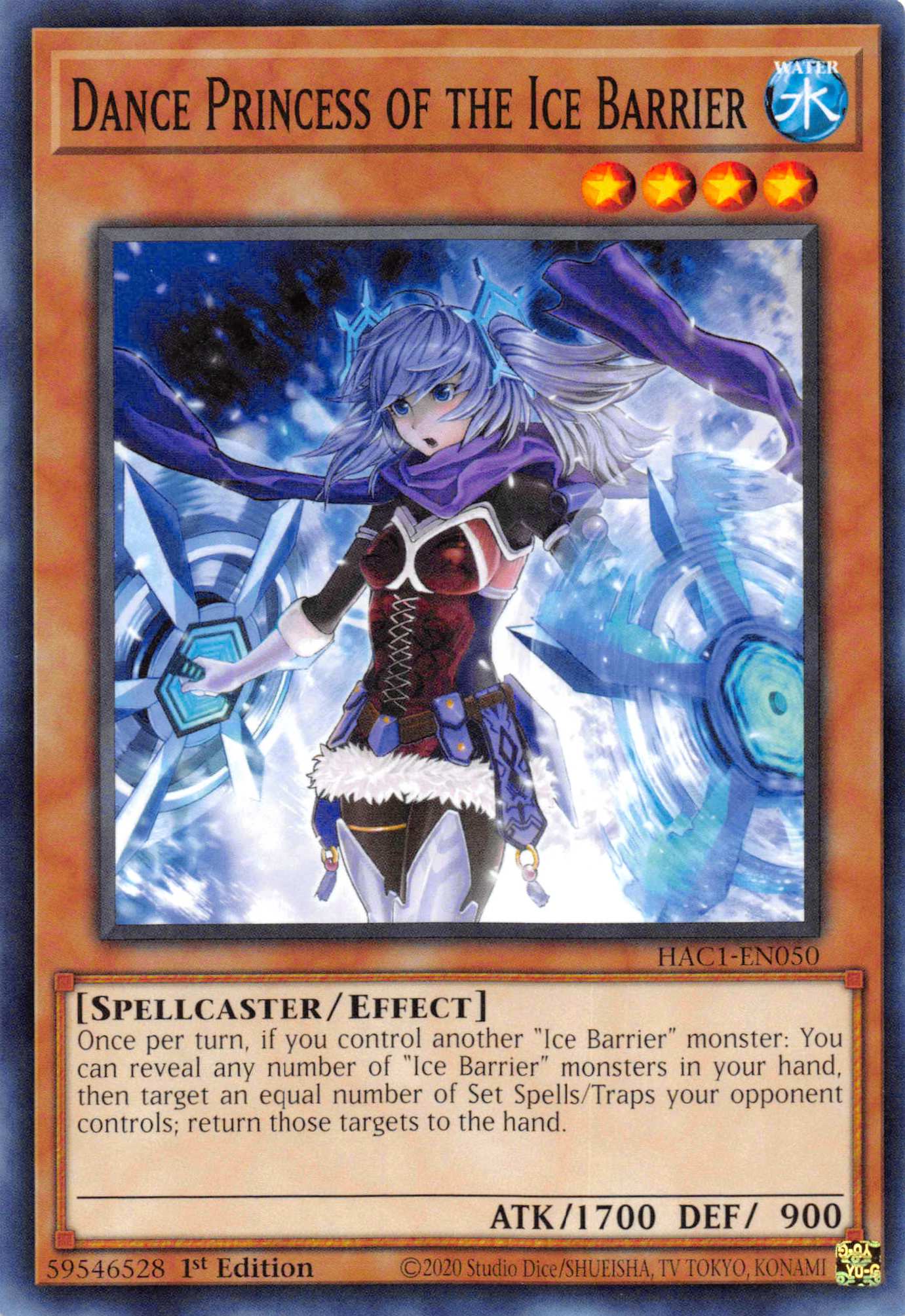 Dance Princess of the Ice Barrier [HAC1-EN050] Common | Odin's Place