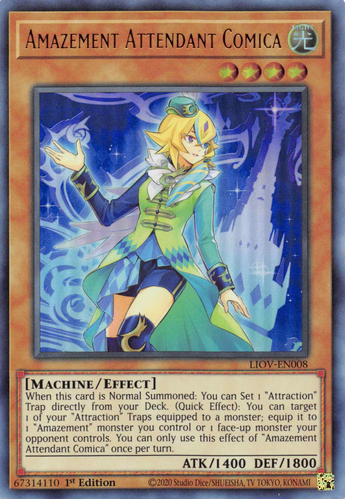 Amazement Attendant Comica [LIOV-EN008] Ultra Rare | Odin's Place