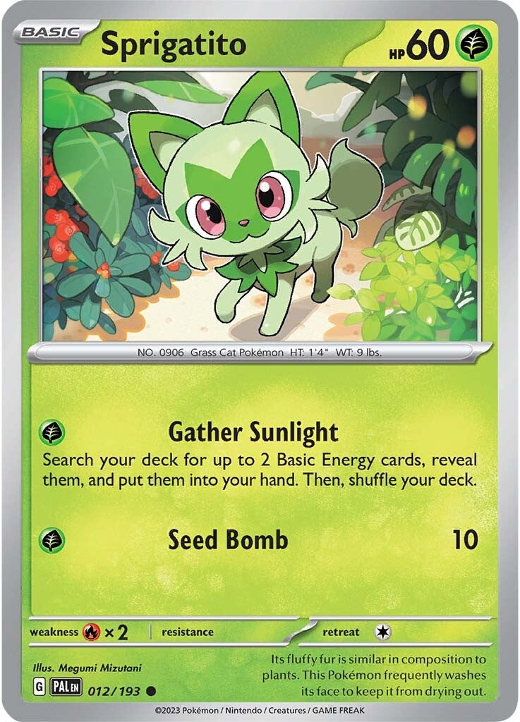 Sprigatito (012/193) [Scarlet & Violet: Paldea Evolved] | Odin's Place