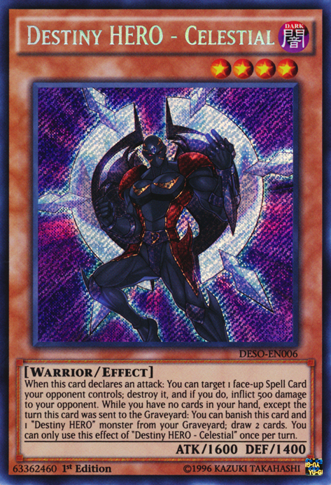 Destiny HERO - Celestial [DESO-EN006] Secret Rare | Odin's Place