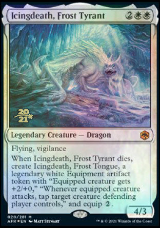 Icingdeath, Frost Tyrant [Dungeons & Dragons: Adventures in the Forgotten Realms Prerelease Promos] | Odin's Place