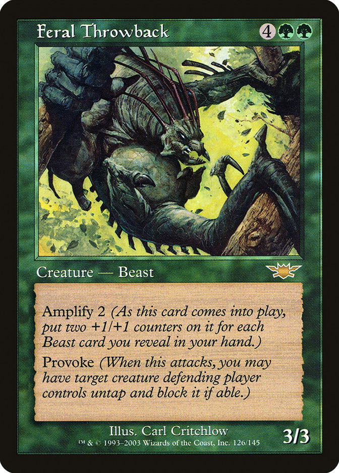 Feral Throwback (126) [Legions] | Odin's Place