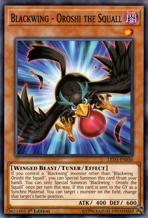 Blackwing - Oroshi the Squall [LED3-EN030] Common | Odin's Place