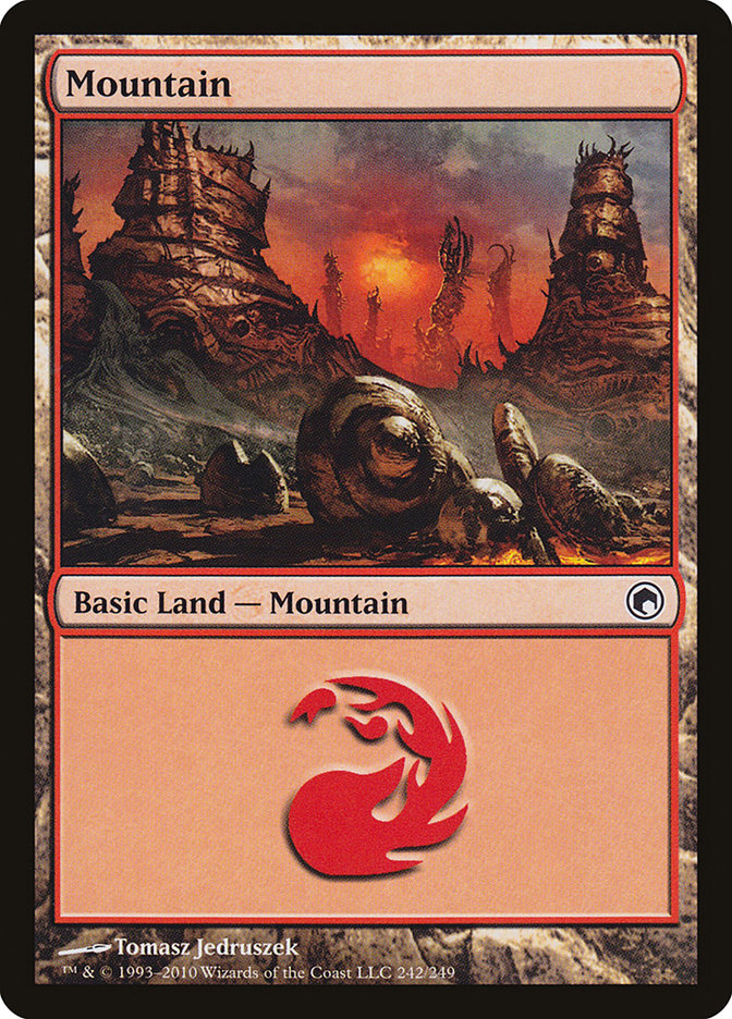 Mountain (242) [Scars of Mirrodin] | Odin's Place