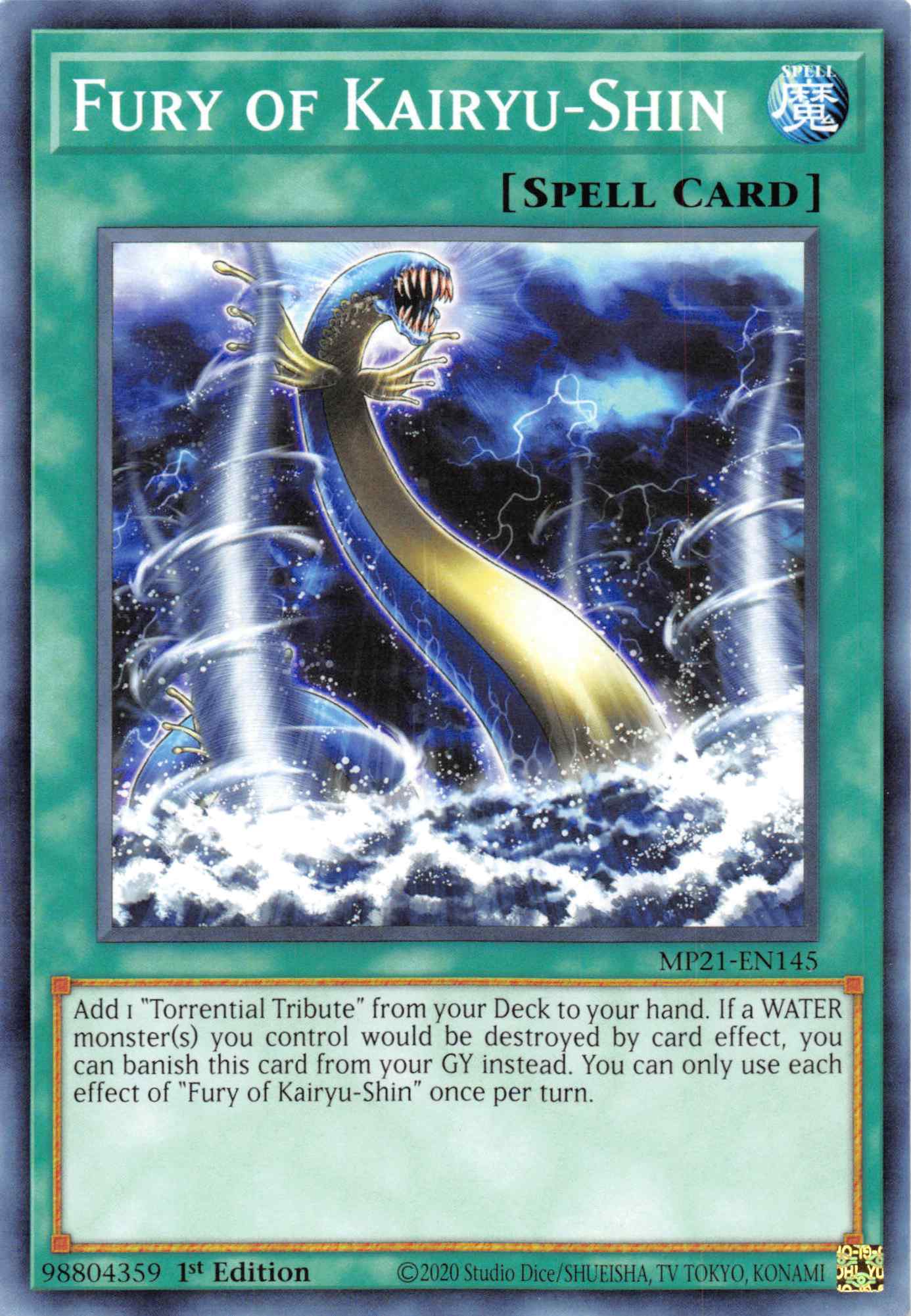 Fury of Kairyu-Shin [MP21-EN145] Common | Odin's Place
