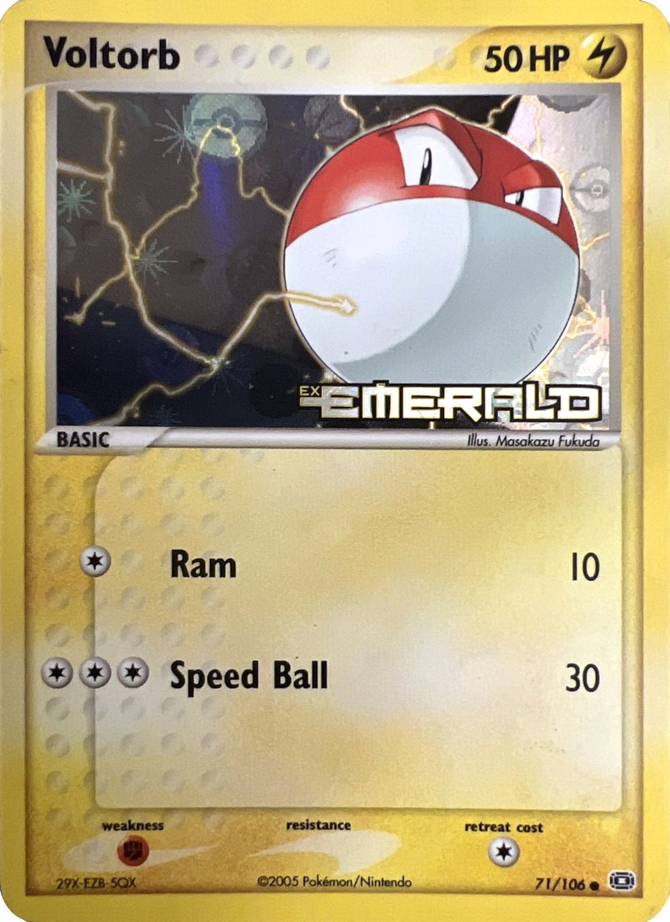 Voltorb (71/106) (Stamped) [EX: Emerald] | Odin's Place