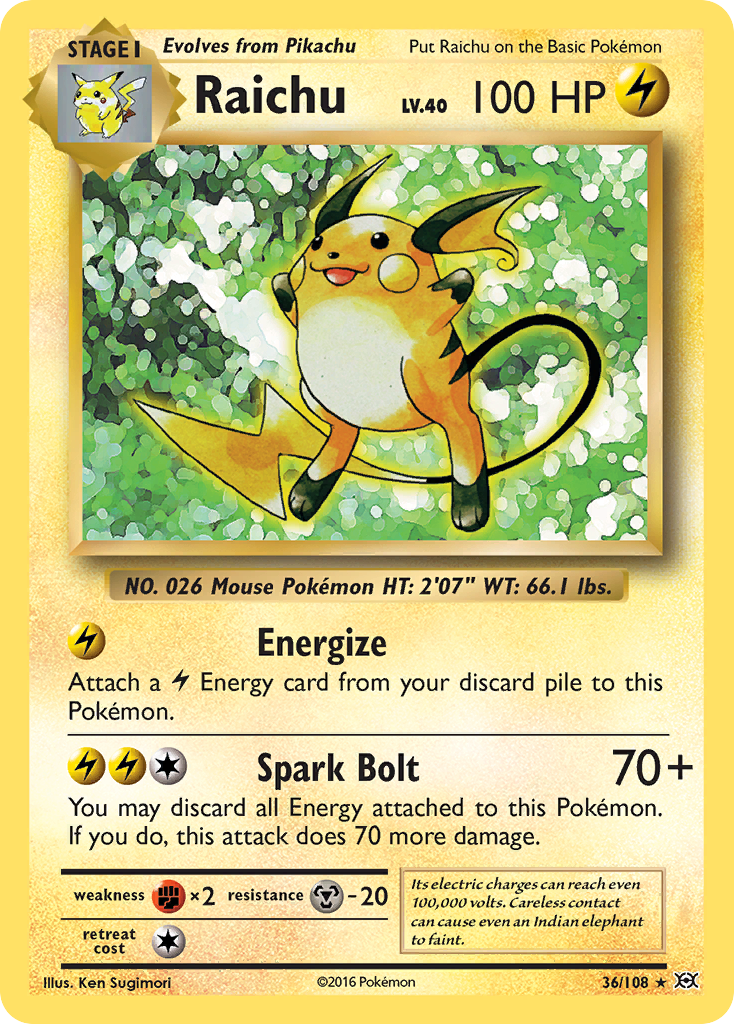 Raichu (36/108) [XY: Evolutions] | Odin's Place