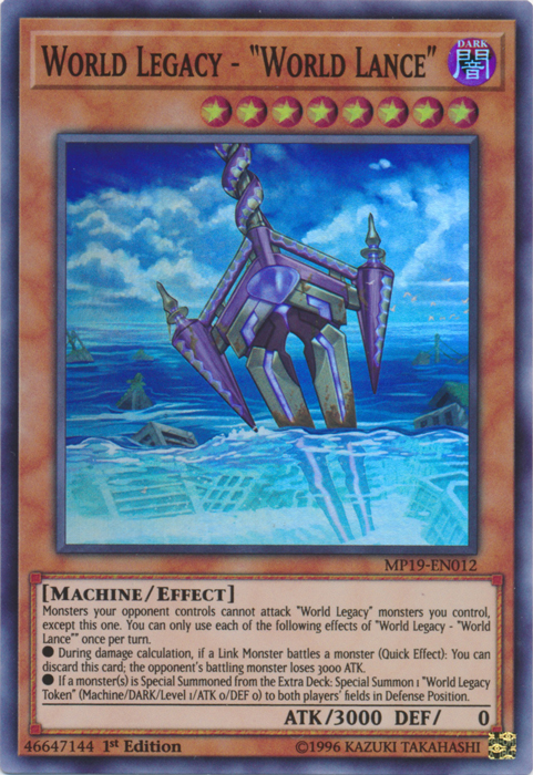 World Legacy - "World Lance" [MP19-EN012] Super Rare | Odin's Place