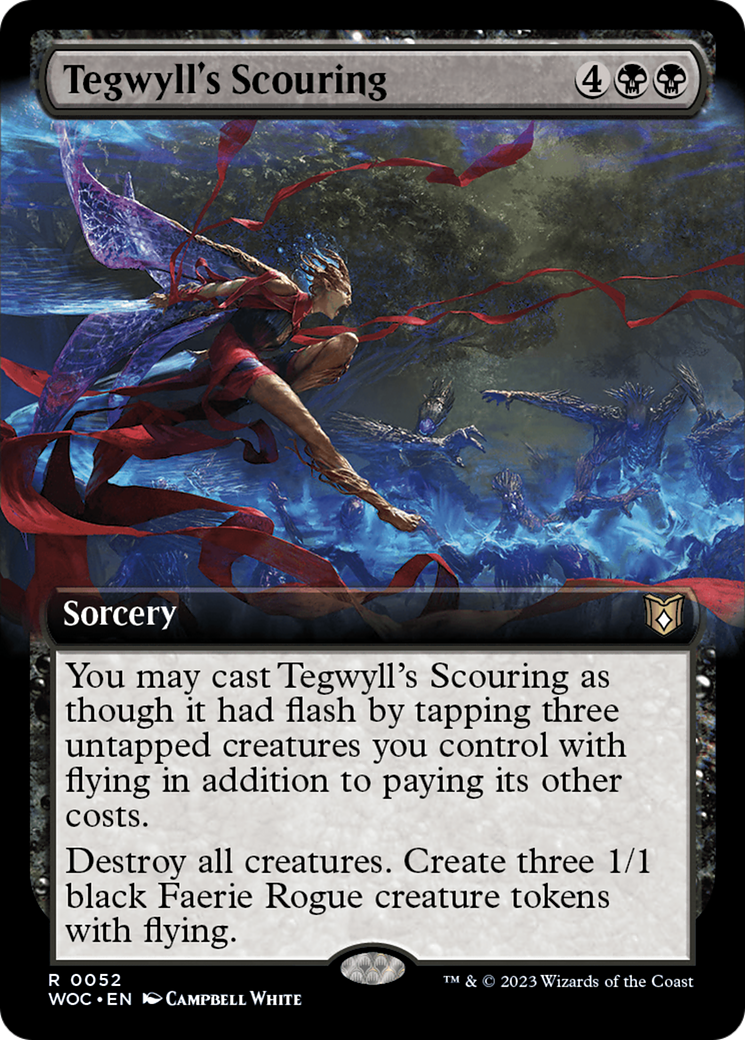 Tegwyll's Scouring (Extended Art) [Wilds of Eldraine Commander] | Odin's Place