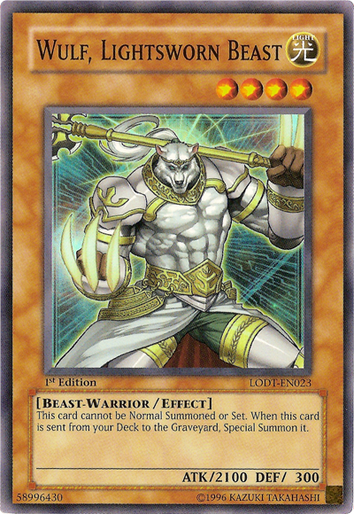 Wulf, Lightsworn Beast [LODT-EN023] Super Rare | Odin's Place
