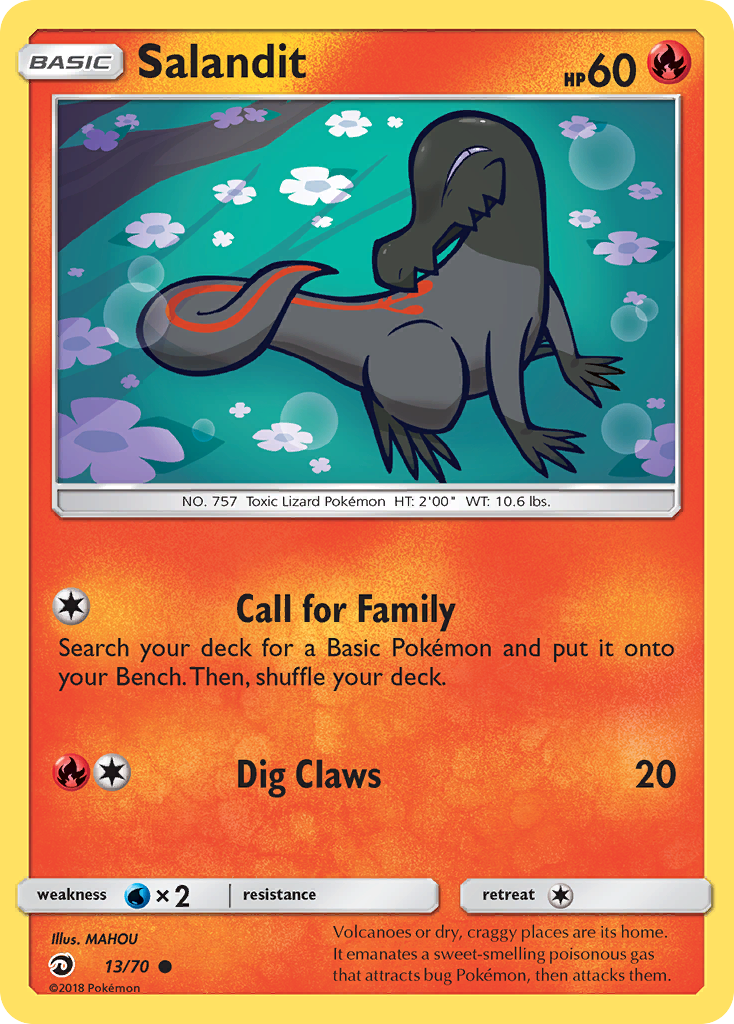 Salandit (13/70) [Sun & Moon: Dragon Majesty] | Odin's Place