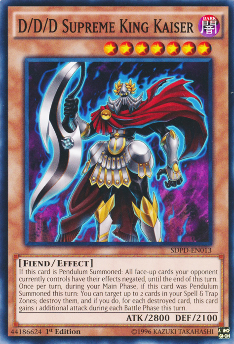 D/D/D Supreme King Kaiser [SDPD-EN013] Common | Odin's Place