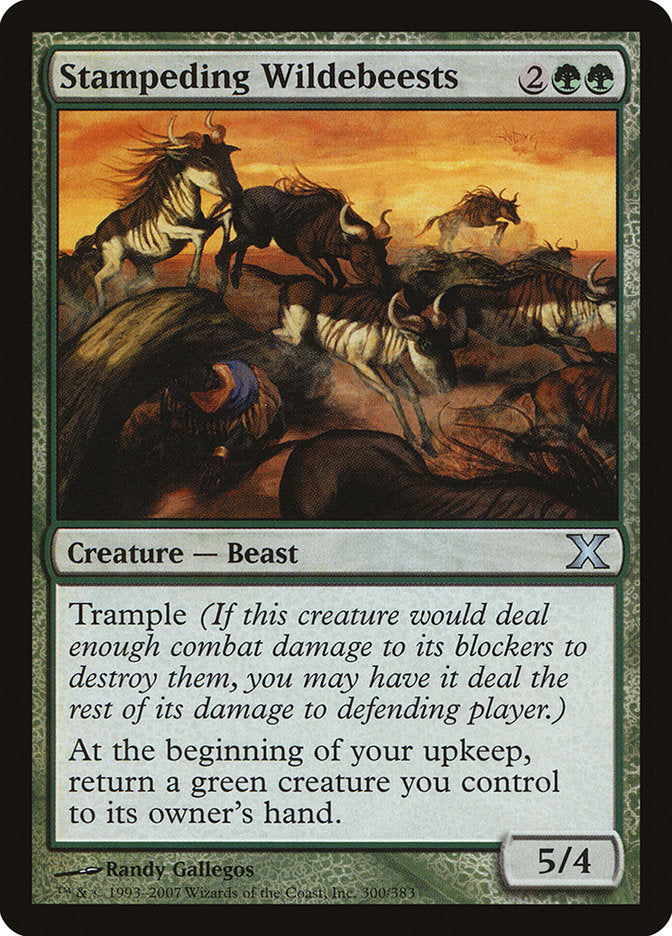 Stampeding Wildebeests (300) [Tenth Edition] | Odin's Place