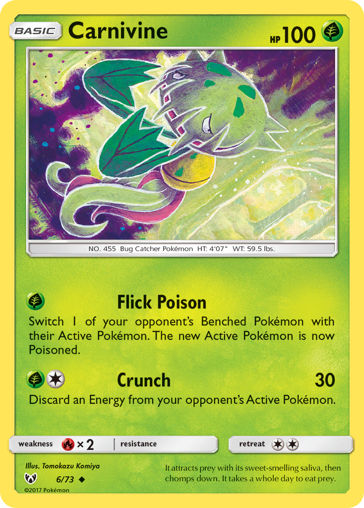 Carnivine (6/73) [Sun & Moon: Shining Legends] | Odin's Place