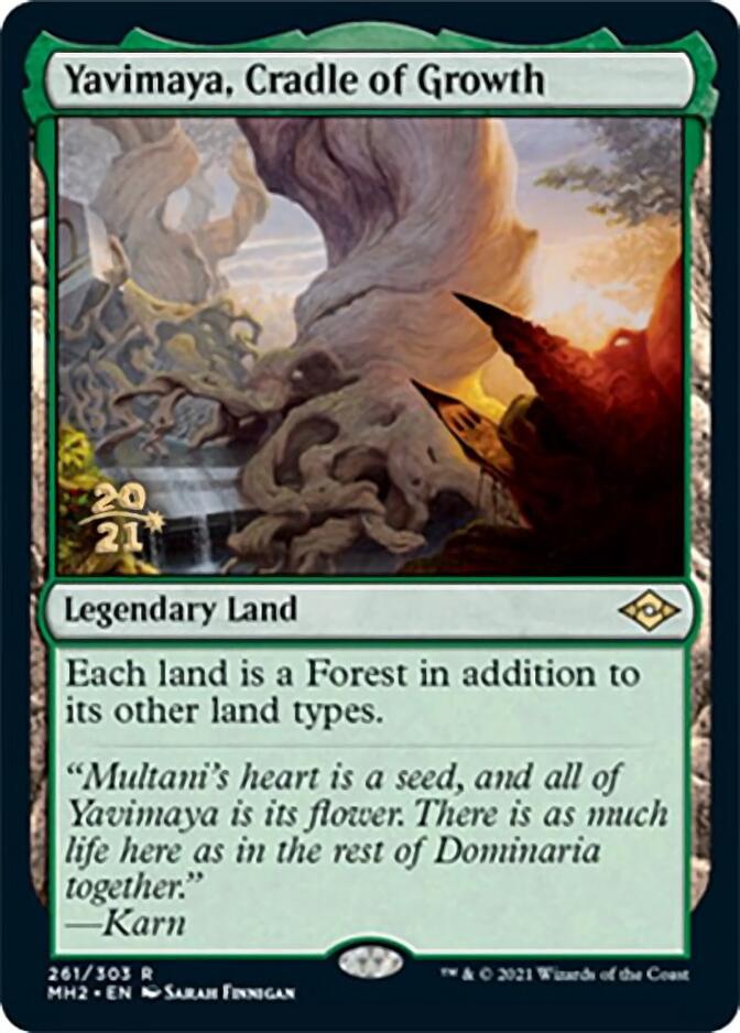 Yavimaya, Cradle of Growth [Modern Horizons 2 Prerelease Promos] | Odin's Place