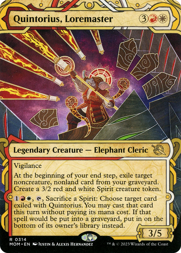 Quintorius, Loremaster (Showcase Planar Booster Fun) [March of the Machine] | Odin's Place