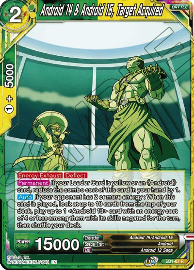 Android 14 & Android 15, Target Acquired (EB1-67) [Battle Evolution Booster] | Odin's Place