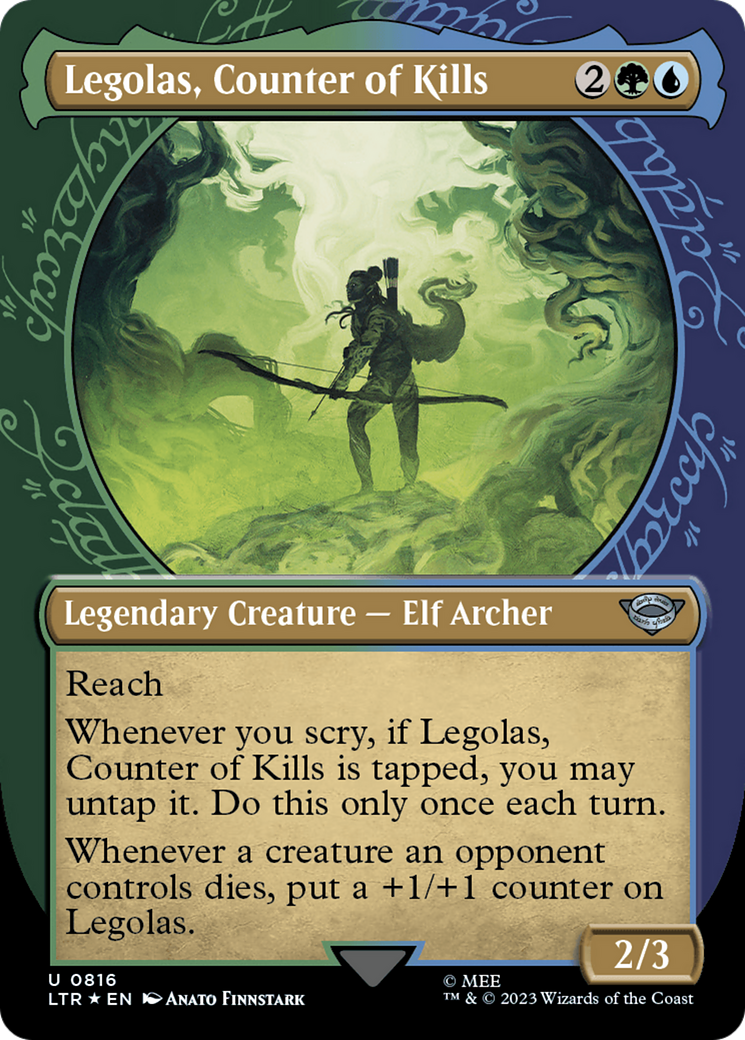 Legolas, Counter of Kills (Showcase) (Surge Foil) [The Lord of the Rings: Tales of Middle-Earth] | Odin's Place