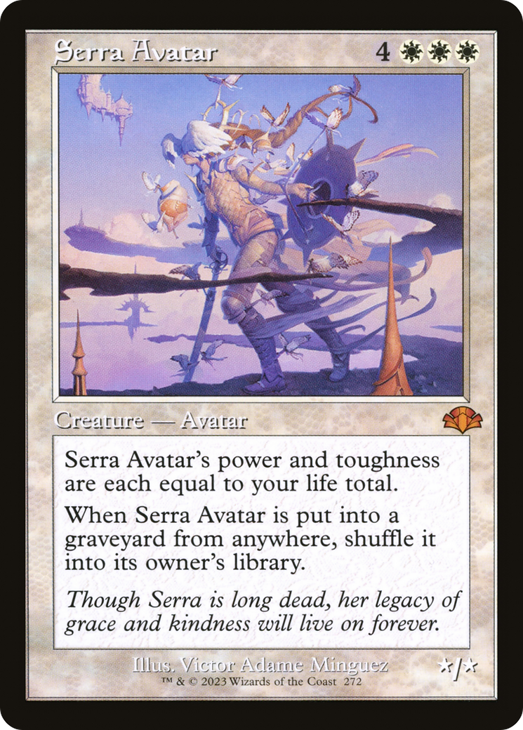 Serra Avatar (Retro) [Dominaria Remastered] | Odin's Place