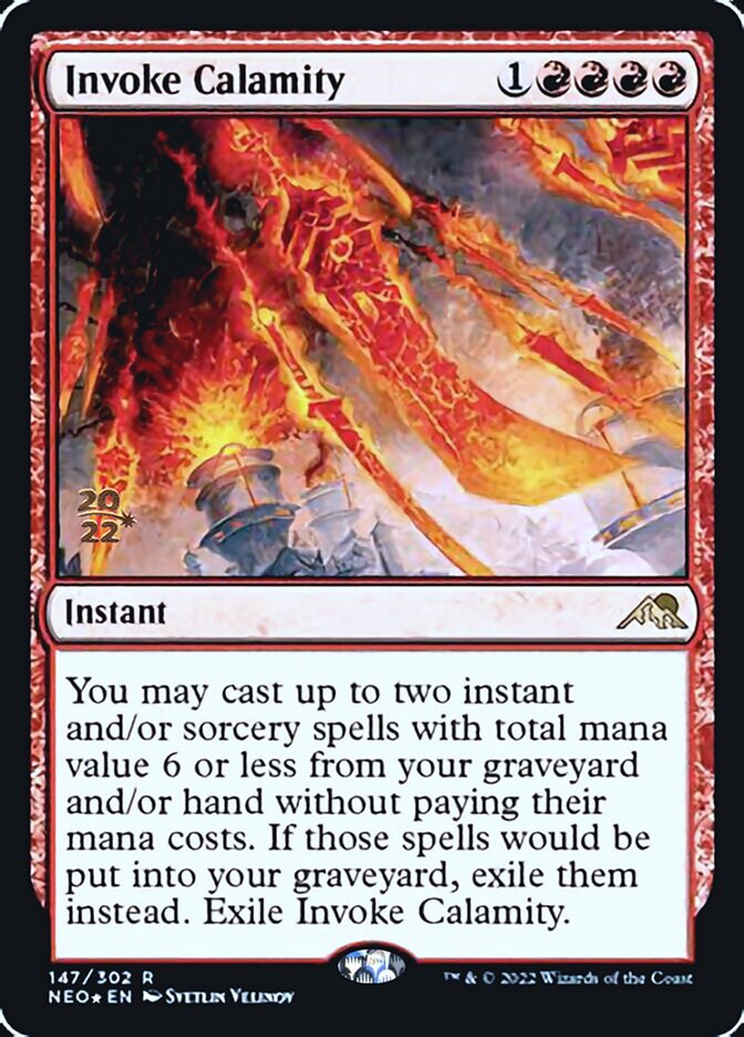 Invoke Calamity [Kamigawa: Neon Dynasty Prerelease Promos] | Odin's Place