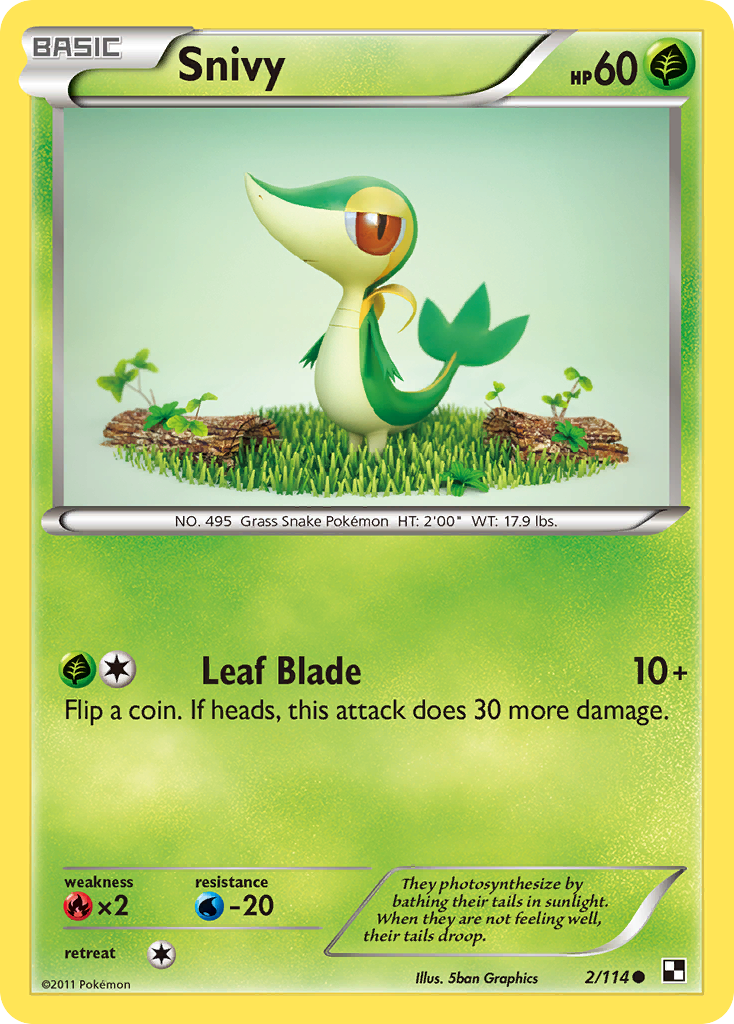 Snivy (2/114) [Black & White: Base Set] | Odin's Place