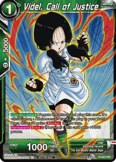 Videl, Call of Justice (P-347) [Tournament Promotion Cards] | Odin's Place