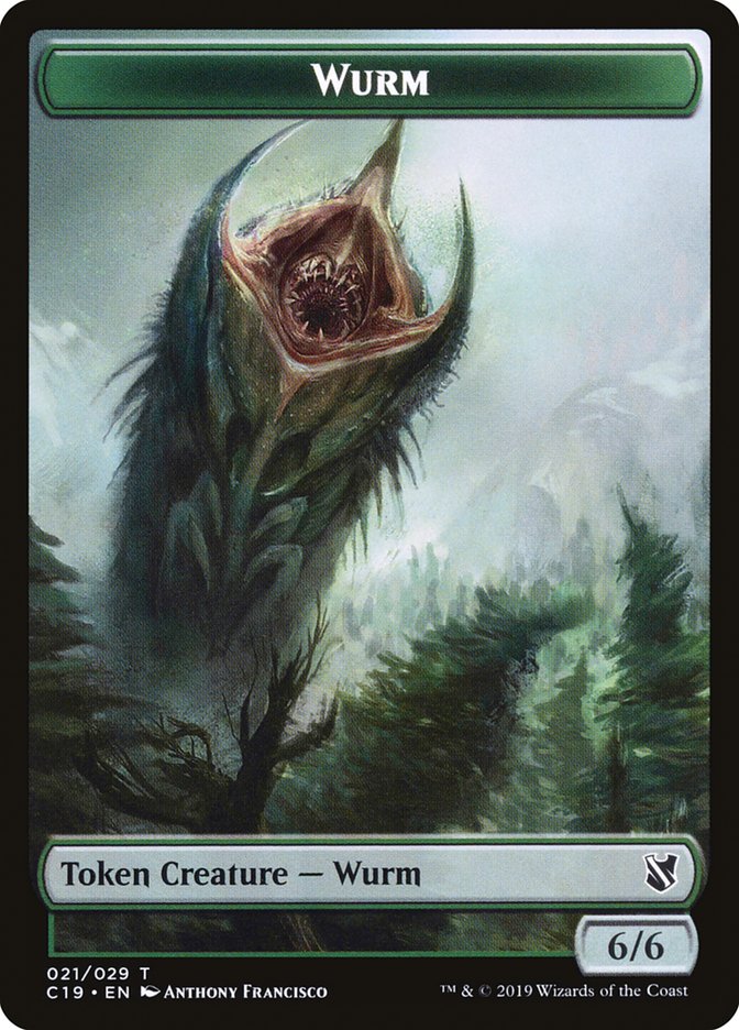 Beast (013) // Wurm Double-Sided Token [Commander 2019 Tokens] | Odin's Place