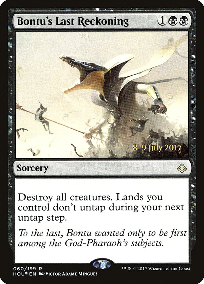 Bontu's Last Reckoning (60) [Hour of Devastation Prerelease Promos] | Odin's Place