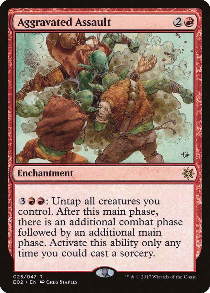 Aggravated Assault (25) [Explorers of Ixalan] | Odin's Place