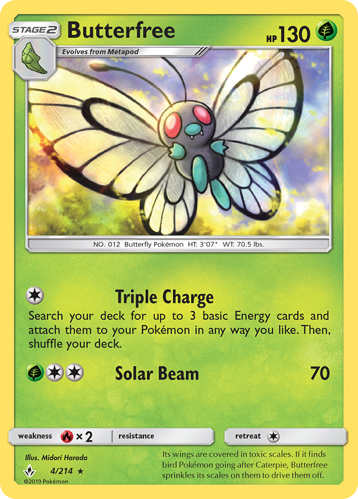 Butterfree (4/214) [Sun & Moon: Unbroken Bonds] | Odin's Place