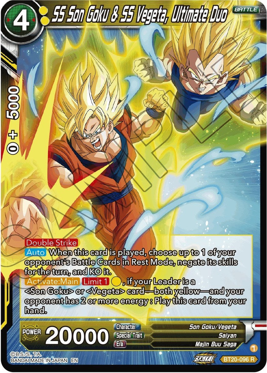 SS Son Goku & SS Vegeta, Ultimate Duo (BT20-096) [Power Absorbed] | Odin's Place