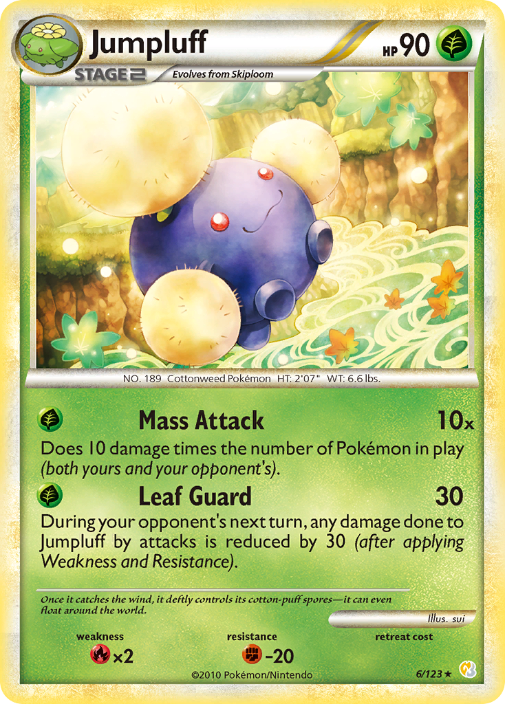 Jumpluff (6/123) [HeartGold & SoulSilver: Base Set] | Odin's Place
