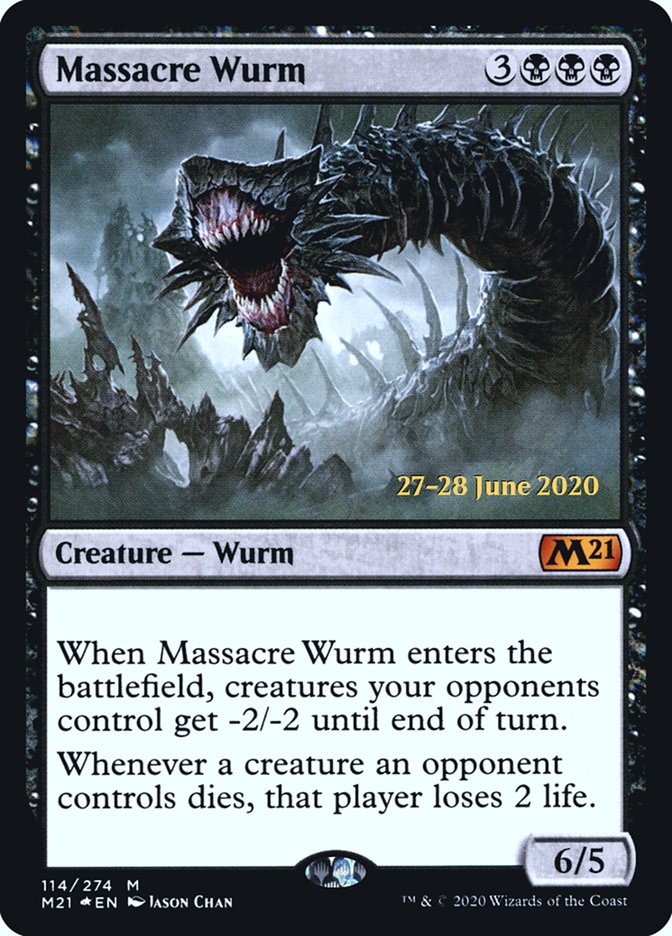 Massacre Wurm [Core Set 2021 Prerelease Promos] | Odin's Place