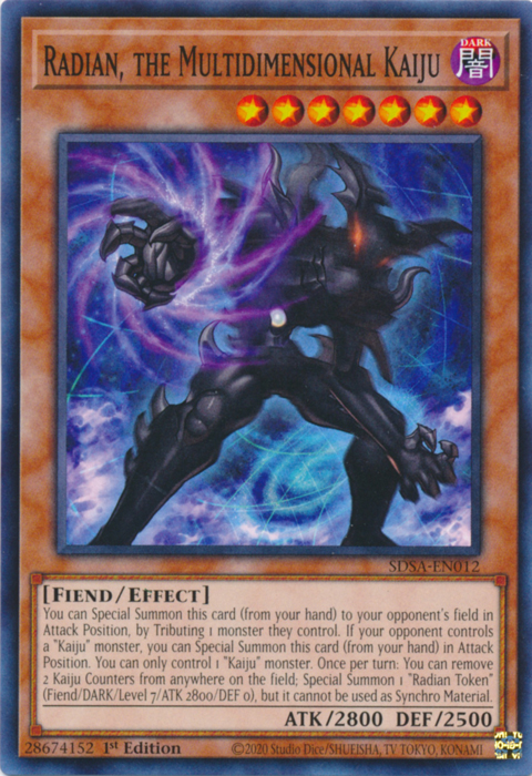 Radian, the Multidimensional Kaiju [SDSA-EN012] Common | Odin's Place