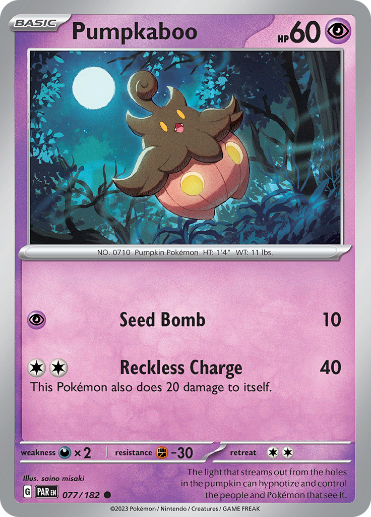 Pumpkaboo (077/182) [Scarlet & Violet: Paradox Rift] | Odin's Place