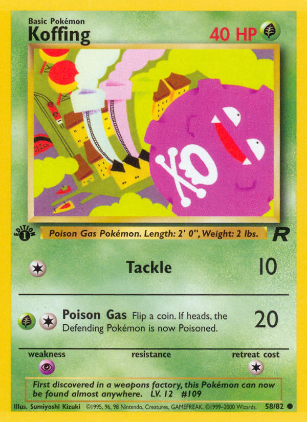 Koffing (58/82) [Team Rocket 1st Edition] | Odin's Place