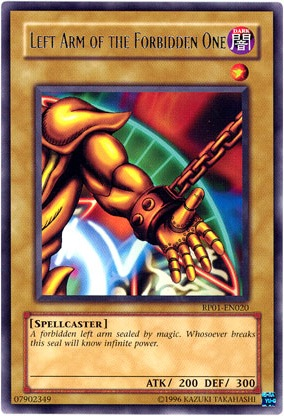 Left Arm of the Forbidden One [RP01-EN020] Rare | Odin's Place