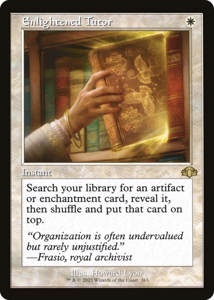Enlightened Tutor (Retro) [Dominaria Remastered] | Odin's Place