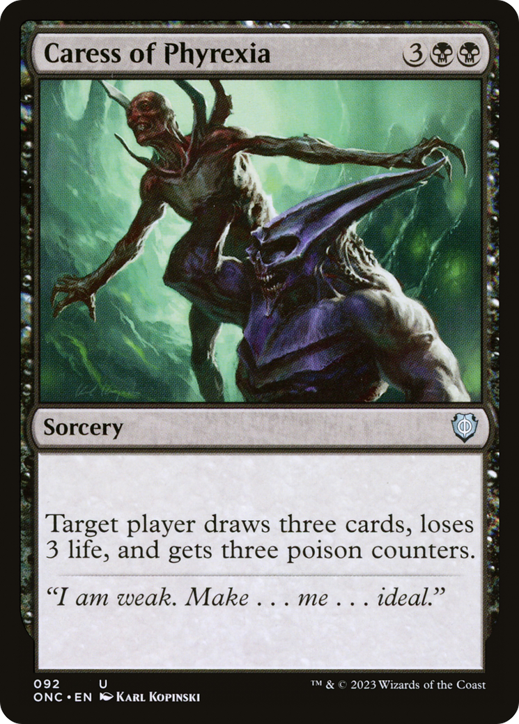 Caress of Phyrexia [Phyrexia: All Will Be One Commander] | Odin's Place