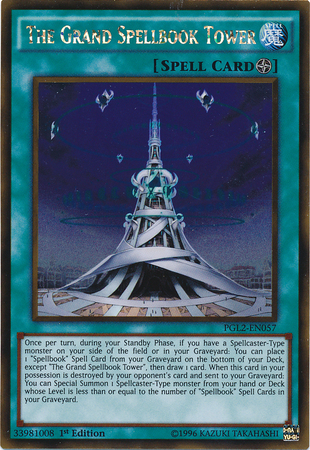 The Grand Spellbook Tower [PGL2-EN057] Gold Rare | Odin's Place