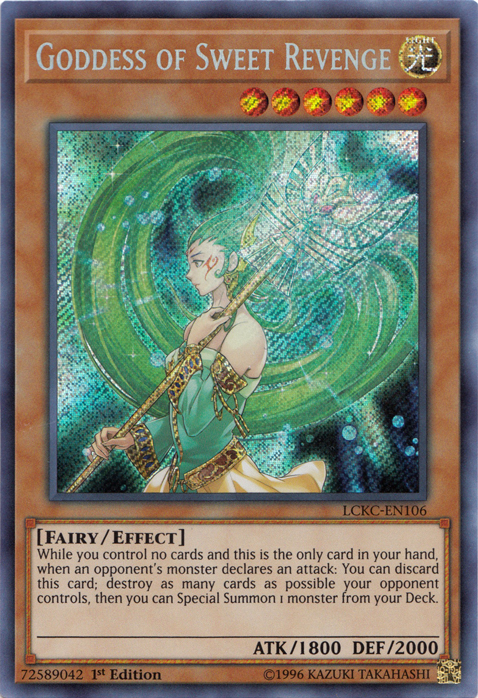 Goddess of Sweet Revenge [LCKC-EN106] Secret Rare | Odin's Place