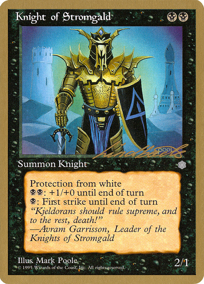 Knight of Stromgald (Leon Lindback) [Pro Tour Collector Set] | Odin's Place