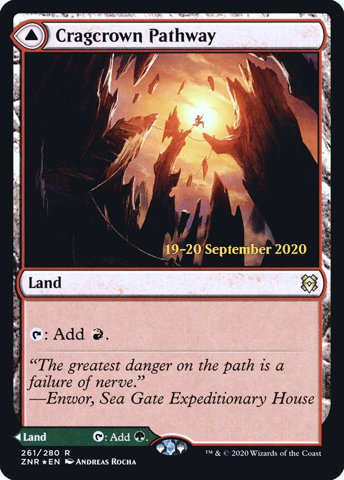 Cragcrown Pathway // Timbercrown Pathway [Zendikar Rising Prerelease Promos] | Odin's Place