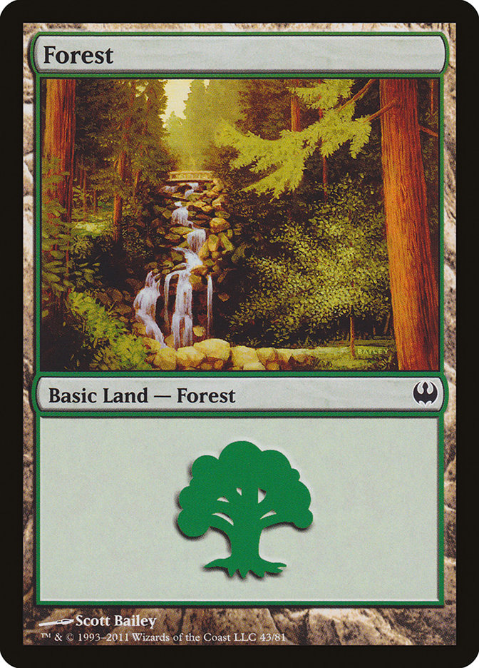 Forest (43) [Duel Decks: Knights vs. Dragons] | Odin's Place