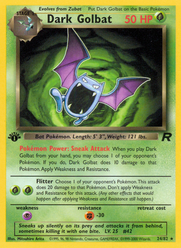 Dark Golbat (24/82) [Team Rocket 1st Edition] | Odin's Place